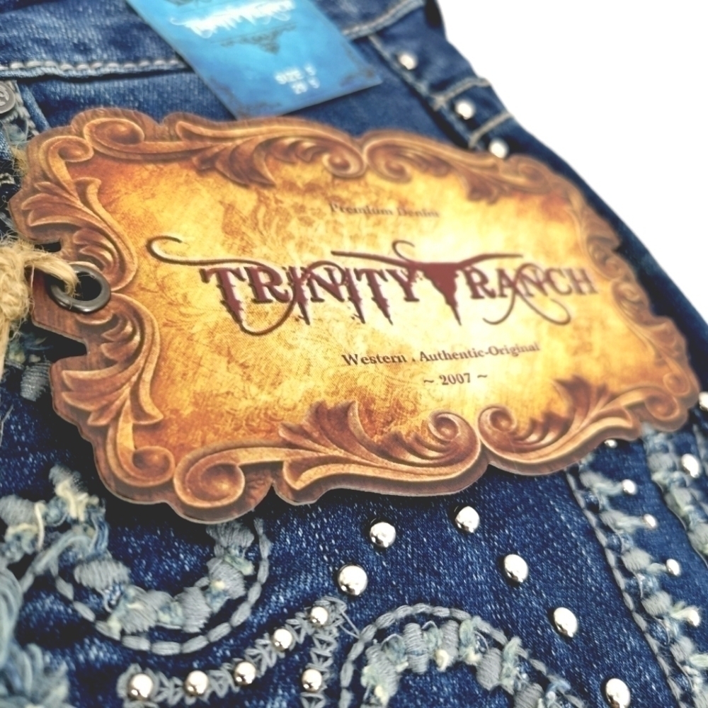 NWT Trinity Ranch Women's 5 Blue Boot Cut Jeans - Picture 7 of 16